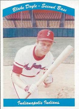 1980 Indianapolis Indians #20 Blake Doyle Front