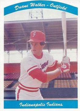 1980 Indianapolis Indians #26 Duane Walker Front