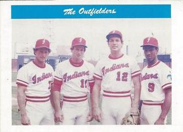 1980 Indianapolis Indians #30 Outfielders (Paul Householder / Duane Walker / John Hale / Eddie Milner) Front