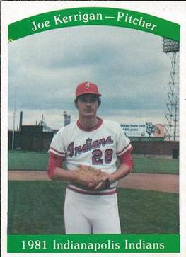 1981 Indianapolis Indians #24 Joe Kerrigan Front