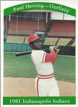 1981 Indianapolis Indians #27 Paul Herring Front