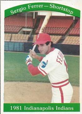 1981 Indianapolis Indians #31 Sergio Ferrer Front