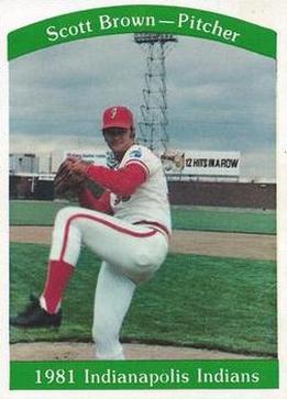 1981 Indianapolis Indians #19 Scott Brown Front