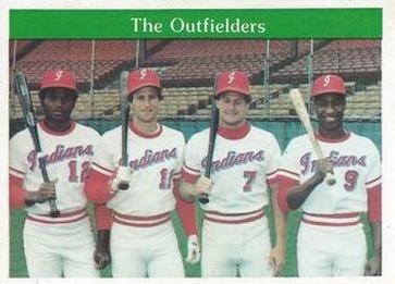 1981 Indianapolis Indians #20 Outfielders (Paul Herring / Duane Walker / Paul Householder / Eddie Milner) Front