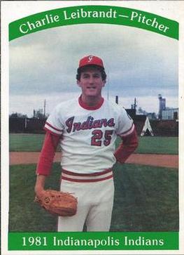 1981 Indianapolis Indians #5 Charlie Leibrandt Front