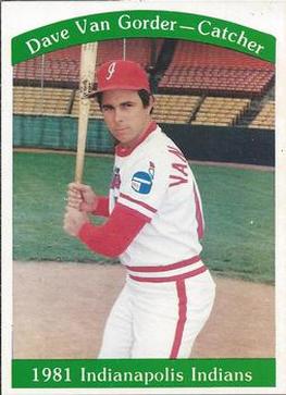 1981 Indianapolis Indians #6 Dave Van Gorder Front