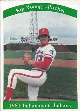 1981 Indianapolis Indians #8 Kip Young Front