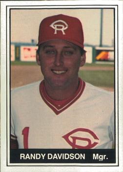 1982 TCMA Cedar Rapids Reds #25 Randy Davidson Front