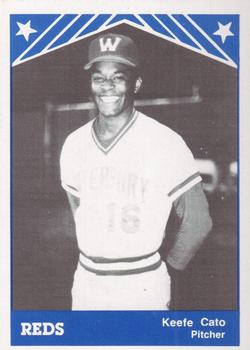 1983 TCMA Waterbury Reds #1 Keefe Cato Front