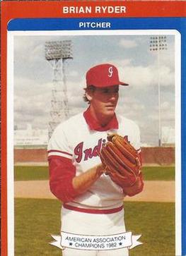 1983 Indianapolis Indians #11 Brian Ryder Front