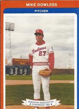 1983 Indianapolis Indians #23 Mike Dowless Front