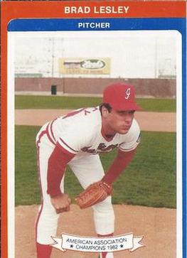 1983 Indianapolis Indians #26 Brad Lesley Front