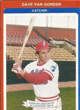 1983 Indianapolis Indians #27 Dave Van Gorder Front