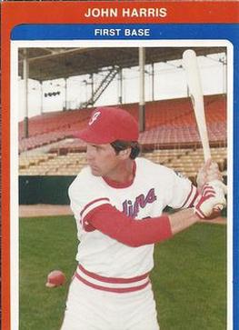 1983 Indianapolis Indians #29 John Harris Front