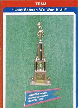 1983 Indianapolis Indians #2 Championship Front