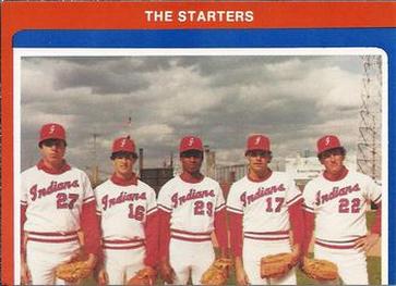 1983 Indianapolis Indians #9 The Starters (Mike Dowless / Greg Harris / Freddie Toliver / Jeff Russell / Charlie Leibrandt) Front
