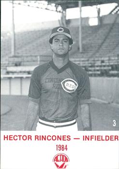 1984 Rock's Dugout Wichita Aeros #3 Hector Rincones Front