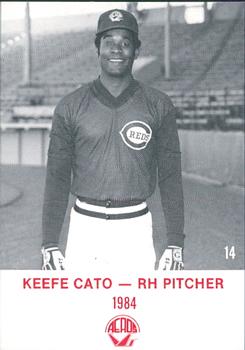 1984 Rock's Dugout Wichita Aeros #14 Keefe Cato Front