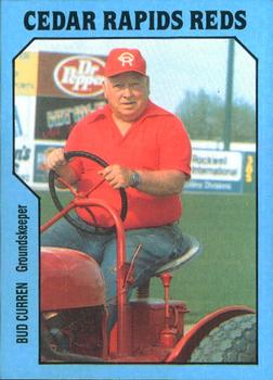 1985 TCMA Cedar Rapids Reds #30 Bud Curran Front