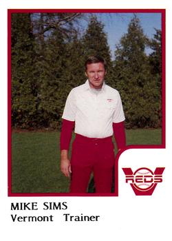 1986 ProCards Vermont Reds #NNO Mike Sims Front