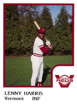 1986 ProCards Vermont Reds #NNO Lenny Harris Front