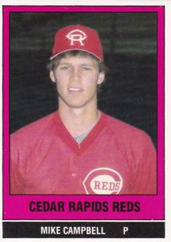 1986 TCMA Cedar Rapids Reds #4 Mike Campbell Front