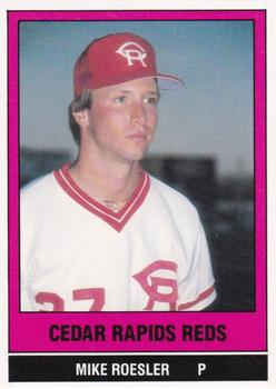 1986 TCMA Cedar Rapids Reds #8 Mike Roesler Front