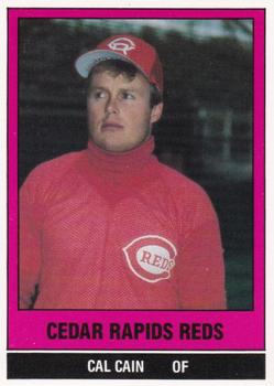 1986 TCMA Cedar Rapids Reds #19 Cal Cain Front