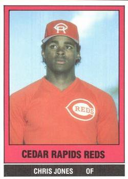 1986 TCMA Cedar Rapids Reds #21 Chris Jones Front