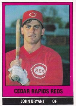 1986 TCMA Cedar Rapids Reds #23 John Bryant Front