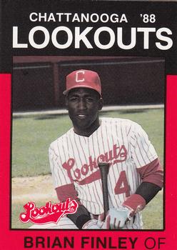 1988 Best Chattanooga Lookouts #13 Brian Finley Front