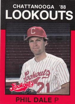 1988 Best Chattanooga Lookouts #18 Phil Dale Front