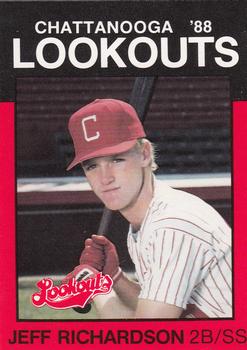 1988 Best Chattanooga Lookouts #22 Jeff Richardson Front