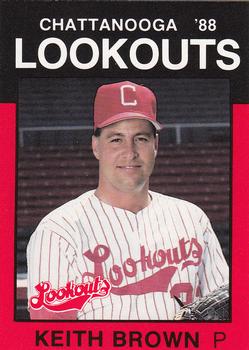 1988 Best Chattanooga Lookouts #3 Keith Brown Front