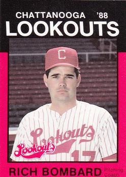 1988 Best Chattanooga Lookouts #5 Rich Bombard Front