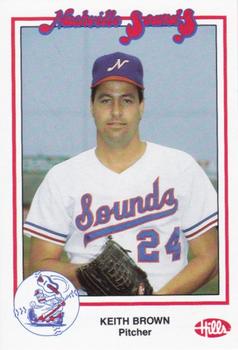 1988 Nashville Sounds #4 Keith Brown Front