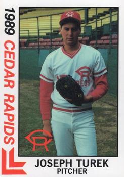 1989 Best Cedar Rapids Reds #7 Joe Turek Front
