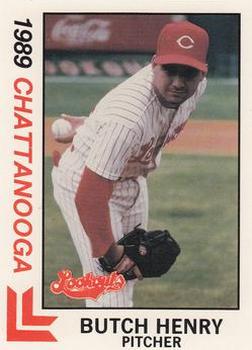 1989 Best Chattanooga Lookouts #9 Butch Henry Front