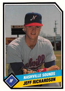 1989 CMC Nashville Sounds #18 Jeff Richardson Front