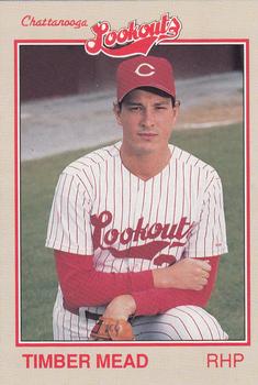 1989 Grand Slam Chattanooga Lookouts #24 Timber Mead Front