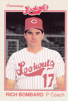 1989 Grand Slam Chattanooga Lookouts #2 Rich Bombard Front