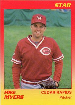 1989 Star Cedar Rapids Reds #14 Mike Myers Front
