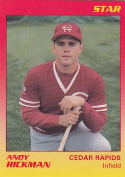 1989 Star Cedar Rapids Reds #15 Andy Rickman Front