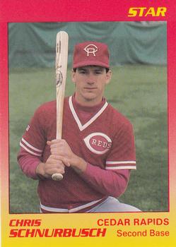1989 Star Cedar Rapids Reds #17 Chris Schnurbusch Front