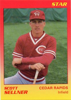 1989 Star Cedar Rapids Reds #18 Scott Sellner Front