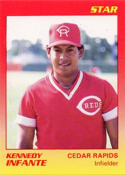 1989 Star Cedar Rapids Reds #28 Kennedy Infante Front