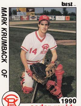 1990 Best Cedar Rapids Reds #12 Mark Krumback Front