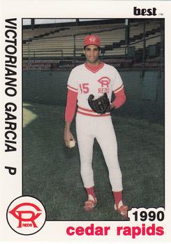 1990 Best Cedar Rapids Reds #16 Victor Garcia Front