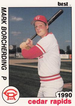 1990 Best Cedar Rapids Reds #24 Mark Borcherding Front
