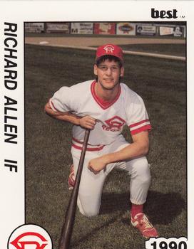 1990 Best Cedar Rapids Reds #8 Rick Allen Front